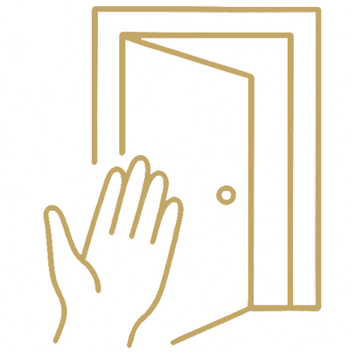 icone dorée entrée