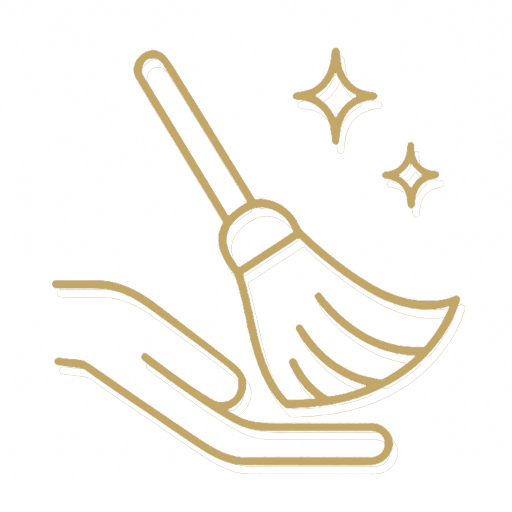 icone dorée nettoyage