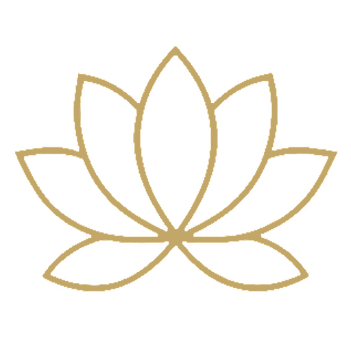 icone dorée lotus