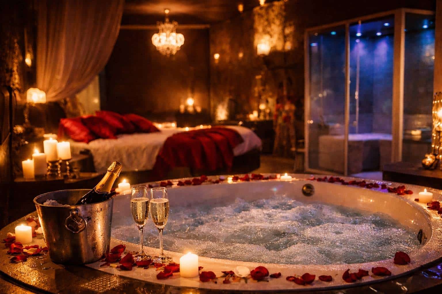 Love room avec jacuzzi pour week-end en amoureux à Nîmes