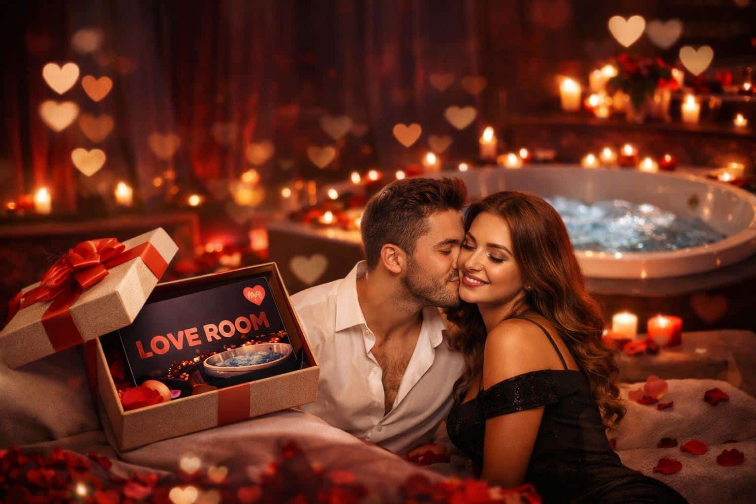 Carte cadeau love room pour un week-end romantique