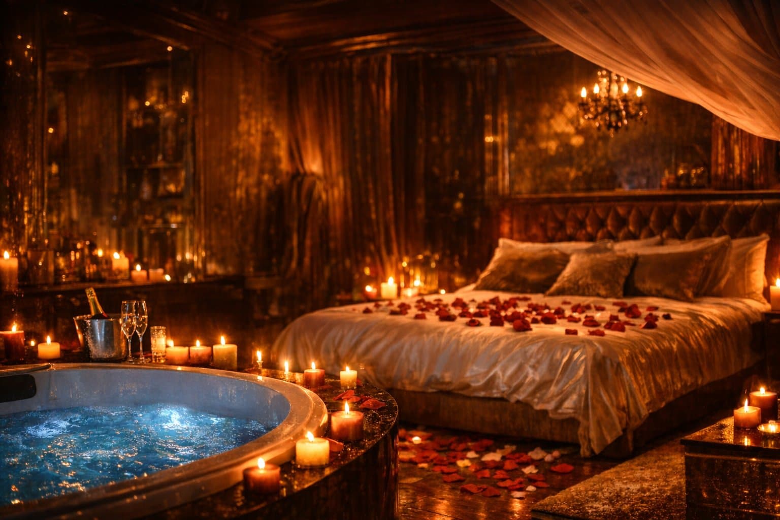 love room avec jacuzzi privatif pour une nuit romantique