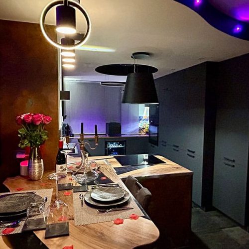 Cuisine équipée love room Genève, Savoie, Haute-Savoie, Annecy, Ain, France